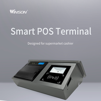 Terminal de point de vente intelligent avec nouvel écran, machine de caisse enregistreuse tout-en-un à vendre avec support