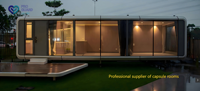 Luxe Eco Espace Capsule Petite Maison 2 Lits Conteneur En Plein Air Bureau Pod Mini pomme Cabine Casa Capsula