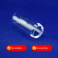 Tube en quartz transparent de haute pureté pour applications semi-conductrices/de laboratoire à haute température HaiChuan Modèle JGS2 10-500 mm