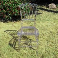 Chaise Napoléon en résine cristalline transparente, empilable et portable, pour mariage, banquet, événement, fête en plein air ou en intérieur
