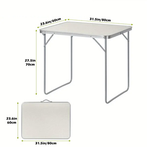 <span class=keywords><strong>Table</strong></span> pliante portable, surface lisse, légère, pliable comme un porte-documents, <span class=keywords><strong>table</strong></span> de pique-nique pliable pour le <span class=keywords><strong>camping</strong></span> - Product Image 2