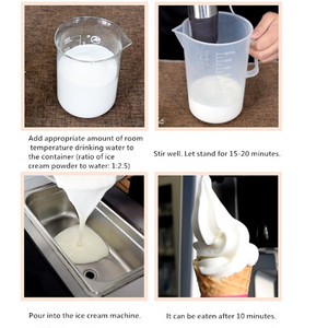 OEM/ODM Crème glacée molle fouettée à base de produits alimentaires de boulangerie d'origine animale version végétalienne avec thé aux oeufs saveurs de café boîte sac d'emballage - Product Image 2