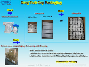 Kit de dépistage urinaire multi-médicaments CLIA-Waived 12, 14, 16, 18 paramètres - Test de toxicologie médicale pour la détection des drogues d'abuse (DOA) - Product Image 4