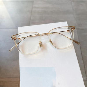 Mi Nai - Montura de gafas cuadradas transparentes TR90 con montura completa, anti luz azul, para mujer, gafas ópticas de visión única - Product Image 1