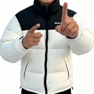 Giacca Invernale da Uomo The Jacket For North City in Pelle di Vacchetta Lucida, Stile Hip Hop e Skateboard, Cappotto Corto Imbottito con Cappuccio, Tendenza Liscia e Brillante - Product Image 4