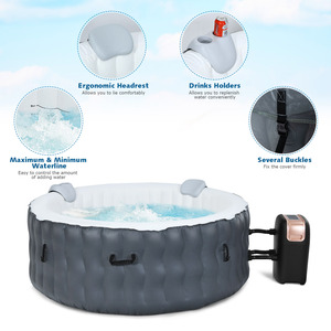 <span class=keywords><strong>Cosy</strong></span> 2 4-6 personnes pas cher américain en plein air portable prix discount jet de soins de l'eau bain chaud gonflable, piscines de massage en plein air - Product Image 4