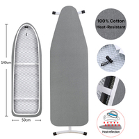 Housse de planche à repasser personnalisée en coton argenté, résistante à la chaleur, multi-tailles pour hôtels, blanchisseries et vente au détail