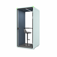 Cabine vocale insonorisée Hecor, cabine insonorisée haute densité, espace de travail intérieur, cabine téléphonique insonorisée publique