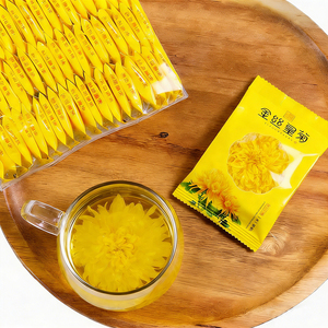 Teh Krisan Sutra Emas Kemasan Individual OEM, Teh Herbal Alami Penyerap Panas, Sachet Tunggal, Minuman Panas/Dingin, Anhui - Product Image 4
