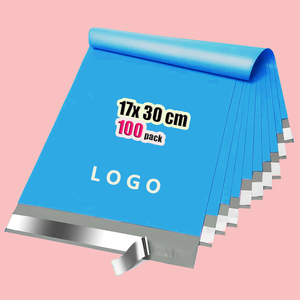 Bolsas de Envío Autoadhesivas Azules de 17x30cm, 100 Unidades, Gruesas, Impermeables y con Adhesivo Fuerte, Venta al Por Mayor - Product Image 1