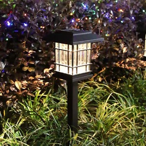 Lampu Taman <span class=keywords><strong>LED</strong></span> Halloween Natal Tahan Air AB dengan Nyala Api Berkedip Bertenaga Surya Berperingkat IP65 Kontrol Nirkabel - Product Image 2