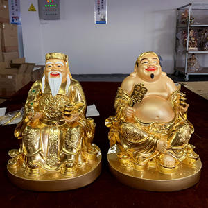 純粋な銅仏像ベトナム神富地球ホームフォーチュン礼拝店風水装飾工芸品 - Product Image 1