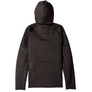 Nouvelle veste pour homme 2023, taille ajustée, intérieur en néoprène doublé de polaire, coupe-vent, imperméable, sweat à capuche noir technique - Product Image 3