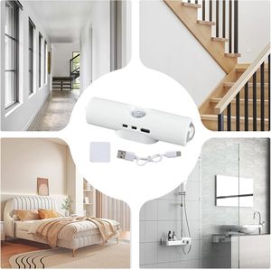Lámpara LED Recargable con Sensor de Movimiento TSINYE, Luz Ambiental para Gabinete, Lámpara de <span class=keywords><strong>Noche</strong></span> para Pasillo, Escaleras, Cocina, Decoración RGB para el Hogar - Product Image 5