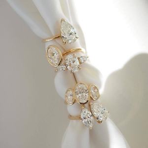 Anillo de Compromiso de Plata de Ley 925 con Dos Piedras de Moissanita de Corte Ovalado, Engaste Clásico Certificado, Estilo Toi et Moi - Product Image 6