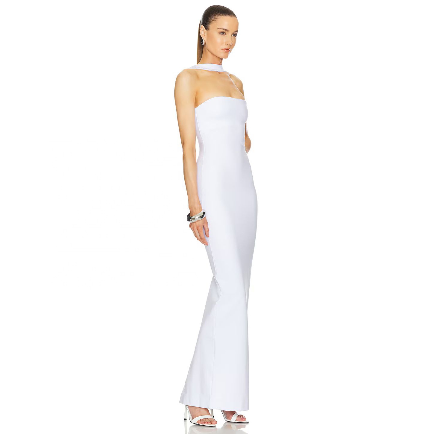 knee length dresses for ladies Luana Strappy Cutout Bandage Maxi Dress L