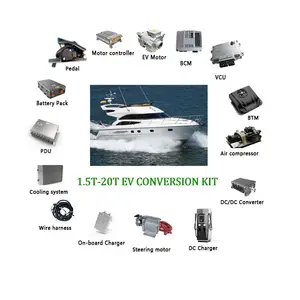 EV komple kiti 80kw 3t 10t ev elektrikli otobüs tepe hız 3000 rpm elektrik kamyonet yat elektrikli dıştan takma dönüşüm kiti