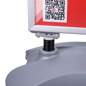 Prix d'usine <span class=keywords><strong>Cadre</strong></span> à pression en aluminium avec base en plastique pour panneau de signalisation et panneau publicitaire de chaussée - Product Image 4