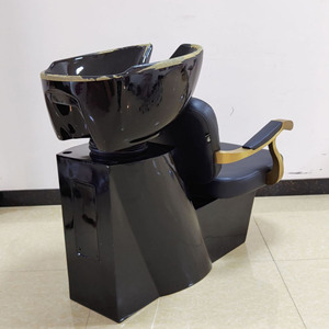 Sillón moderno para lavado de cabello con respaldo, silla duradera de PU para lavado de cabello, estación de lavado para salón de belleza y spa - Product Image 4