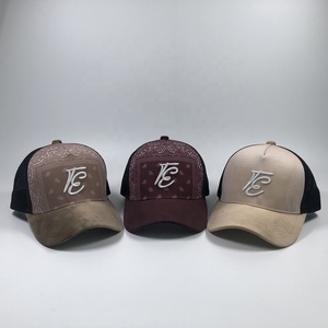 Casquette de camionneur OEM été mode 5 panneau 100% sublimation acrylique sérigraphie casquette de camionneur Suade logo personnalisé broderie - Product Image 6