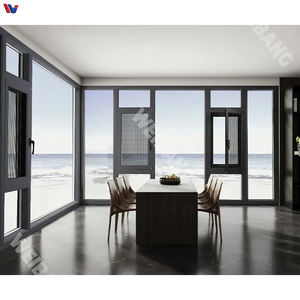 Porte intérieure/extérieure en verre trempé en alliage d'aluminium moderne anti-rayures pour couloir de bureau à fort trafic - Product Image 4