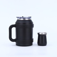 Grande capacité 50oz 6oz Yerba Mate Vacuum Thermos Cup Travel Water Bottle and Tea Gourd Cup Set Kit for Business Gifts