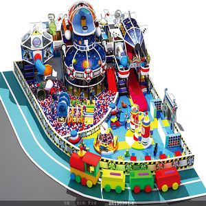 New Design Plastic Ball Pit <b>Slide</b> Combo Soft Play Commercial <b>Indoor</b> Playground - Product Image 3