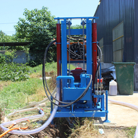 Foreuse hydraulique complète haute performance pour puits d'eau, profondeur 200 m, avec moteur diesel, pour le forage de pieux de ponts, conception robuste