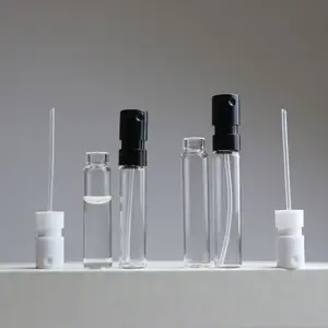 Lege 1.5Ml 2Ml 2.5Ml Crimp Neck Clear Mini Verstuiver Mist Flacon Sample Spray Glas Fles