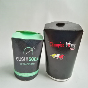 Caja de fideos de 16 oz 26 oz 32 oz para comida para llevar, tazón de sopa de ensalada con tapa laminada mate con embalaje de fideos para <span class=keywords><strong>sushi</strong></span> sabroso en movimiento - Product Image 3