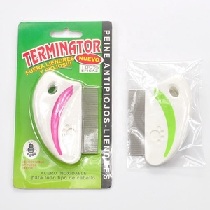 KingHon Manufacturer Pet Cleaning Removing Lice Long Needle Tick <b>Flea</b> Durable Stainless Steel <b>Flea</b> <b>Comb</b> - Product Image 6