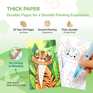 كتاب رسم وتلوين مائي محمول من جويكات، الأكثر مبيعًا، مع لوحة ألوان مائية ومجموعة أدوات رسم - Product Image 4