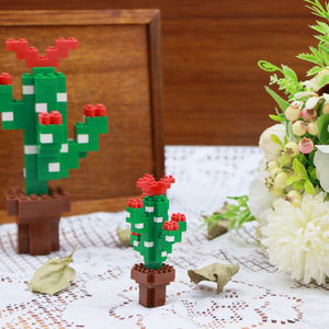 Yinyirun-blocs de construction personnalisés, bloc <span class=keywords><strong>nano</strong></span> en fleurs <span class=keywords><strong>3D</strong></span>, <span class=keywords><strong>puzzle</strong></span> de pixels, mini briques, jouets pour enfants - Product Image 3