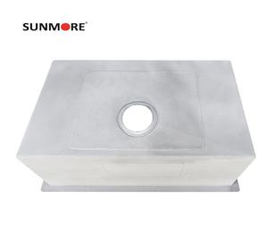 Évier de cuisine à cuve unique compatible avec installation sous plan, grande capacité, en acier inoxydable brossé, à prix abordable - Product Image 4