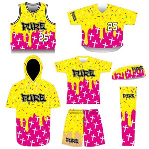 Sweat à capuche de baseball léger à manches courtes personnalisé, haut à capuche d'équipe, sweat à capuche à sublimation, sweat à capuche de baseball pour jeunes - Product Image 4