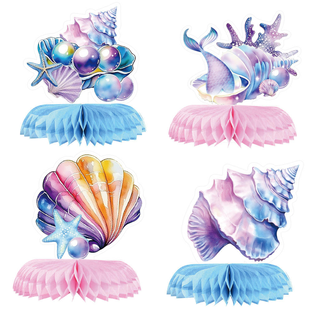 Honeycomb Ornaments 4pcs