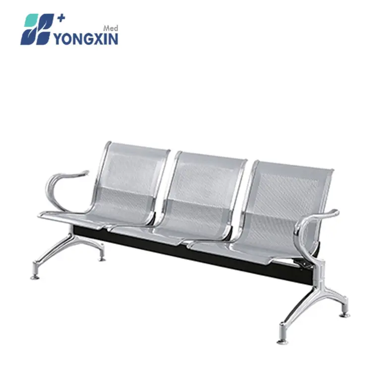 ETC-006 toptan hastane mobilyası sandalye tıbbi alet 3-seat bekleme sandalye Metal çelik ISO kamu alanı mobilya tezgah