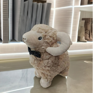 Personnalisé mignon dessin animé ferme Animal mouton en peluche Super doux nouveau Design PP coton lavé Technique décor à la maison compagnon de sommeil - Product Image 5