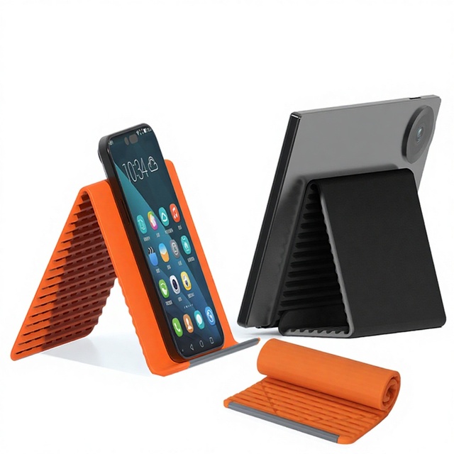 Multi-angle Flexible Phone Bracket Foldable Silicone Tablet Phone Holder for Samsung for iPhone for iPad for Huawei for Xiaomi