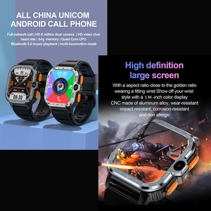 <span class=keywords><strong>Smartwatch</strong></span> 4G <span class=keywords><strong>con</strong></span> Scheda Sim Doppia Fotocamera HD Cardiofrequenzimetro Navigazione GPS WiFi Bluetooth Schermo IPS HD Conteggio Passi - Product Image 2