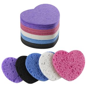 Woxin Éponge de <span class=keywords><strong>nettoyage</strong></span> en cellulose naturelle rose coeur biodégradable Équipement de spa Autres produits de beauté et de soins personnels - Product Image 3