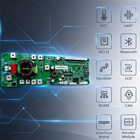 BMS OEM 15S 16S LiFePO4 avec surveillance à distance RS485 CAN 48V 50A pour stockage d'énergie solaire hors réseau ESS