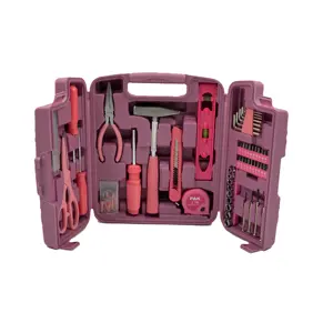 96 Pcs Hot Pink Home Household Professional Hand Large Mechanics Working Tool Kit Tools Full Set