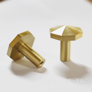 Octagonal <b>Copper</b> Furniture Handle 30x32x33mm Chinese Style Cabinet <b>Knob</b> Durable - Product Image 2