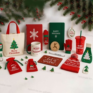 Bolsas de Regalo Navideñas Personalizadas, Artículos Promocionales Sostenibles con Logotipo Personalizado, Obsequios para Eventos de Agradecimiento a Clientes - Product Image 1