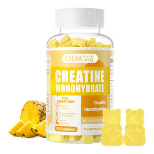 Organic Vegan <b>Creatine</b> Soft Chew Gummies Halal Adult Peach Rings with Immune Support & Energy Management Not for Pregnant Women - Product Image 1