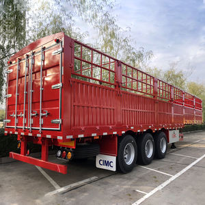 Manufacture 3 Axle 60 Ton Truck <b>Trailer</b> Fence Stake Cargo Semi <b>Trailer</b> - Product Image 4