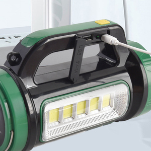 ไฟฉาย LED แบบมือถือฉุกเฉินกลางแจ้งใช้พลังงานแสงอาทิตย์ชาร์จไฟได้ - Product Image 5