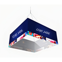 Équipement de salon de bannière de plafond suspendu en aluminium et tissu moderne de haute qualité