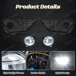 Par de luces <span class=keywords><strong>antiniebla</strong></span> LED delanteras de fábrica para Honda Pilot 2019 2020 2021 2022, lámpara de conducción con cubierta embellecedora - Product Image 3